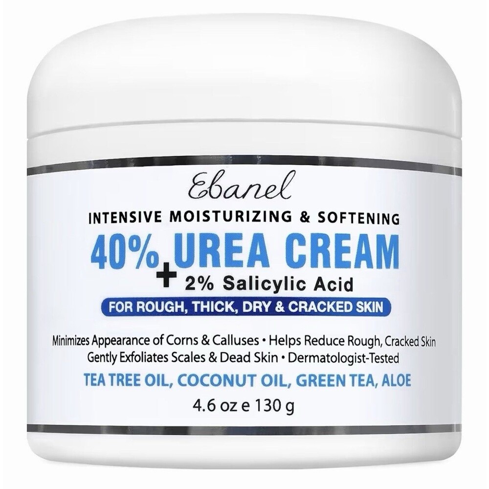 Ebanel Urea Cream 40% plus Salicylic Acid 2%, Foot Cream for Dry
